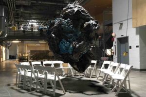 breathing boulder sculpture