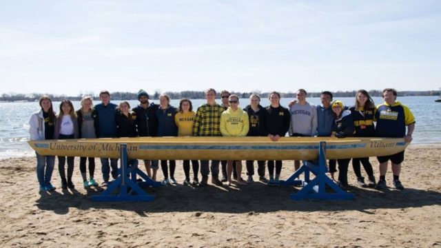 Concrete Canoe picture of concrete canoe team