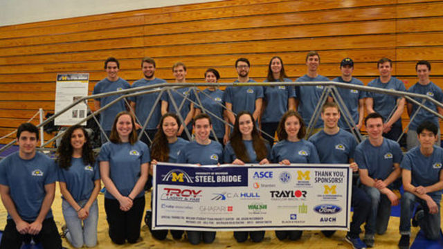 Steel Bridge Team picture of steel bridge team
